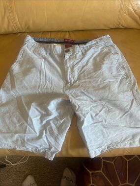 Merona Men's Pale Blue Cotton Flat-Front Shorts